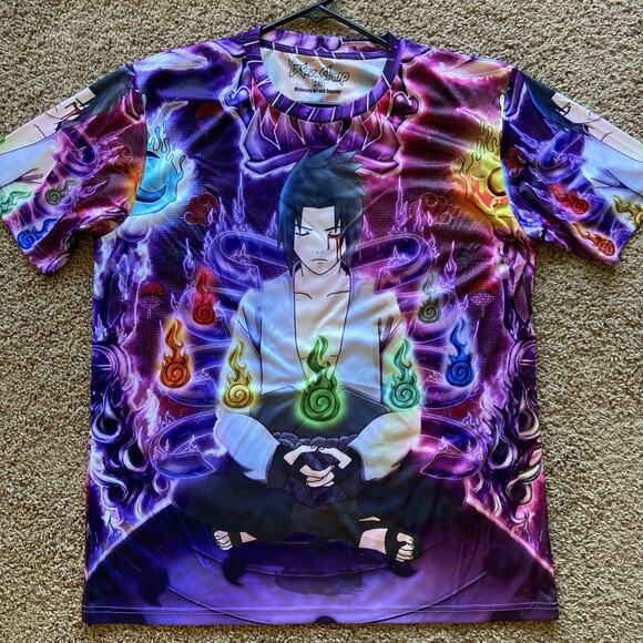 Waz Shop Anime Naruto Sasuke Uchiha Wearable Visionary Art Tshirt Adult 2XL XXL - Picture 6 of 8